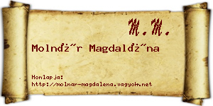 Molnár Magdaléna névjegykártya